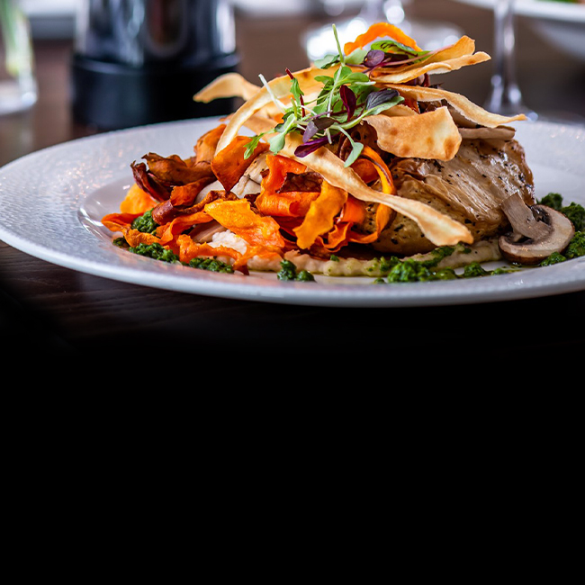 Vegan menu at The Fox