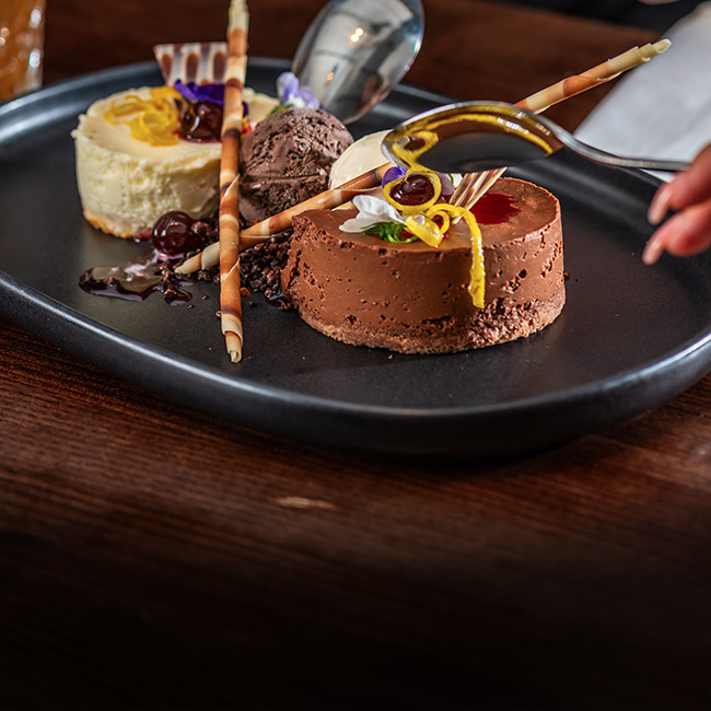 Dessert menu at The Fox