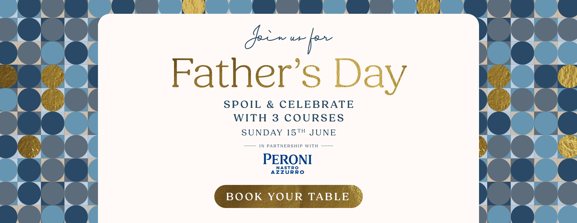 Father’s Day menu Harpenden