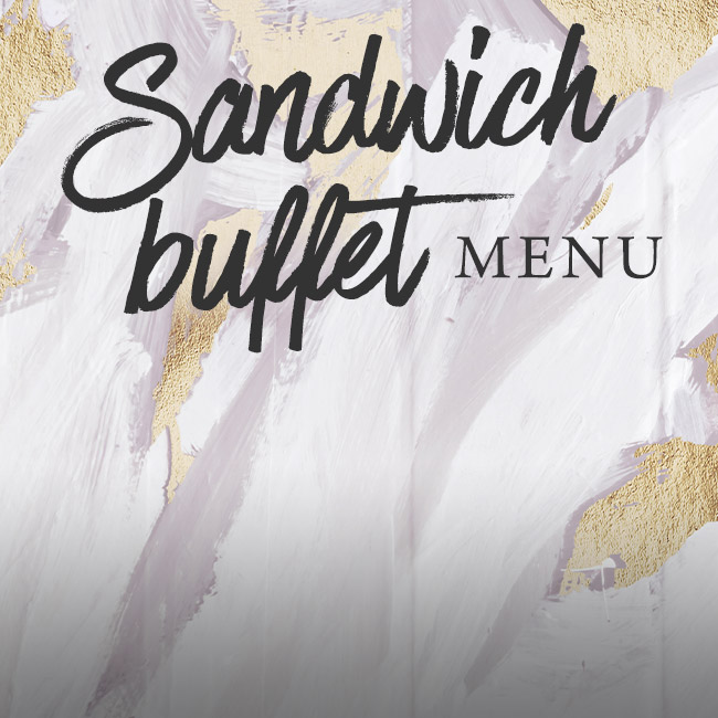 Sandwich buffet menu at The Fox